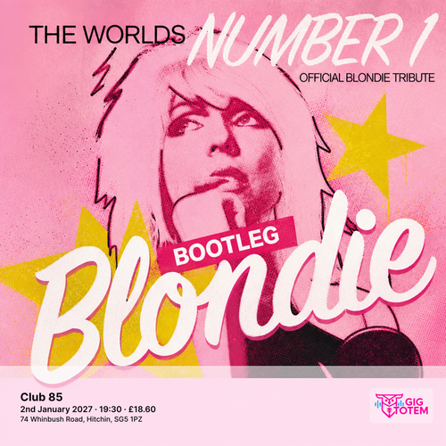 Bootleg Blondie at Club 85 on 2 January 2027 gig poster