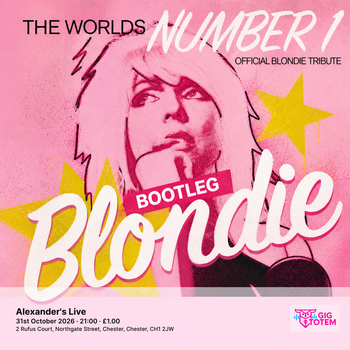 Bootleg Blondie at Alexander's Live on 31 October 2026 gig poster