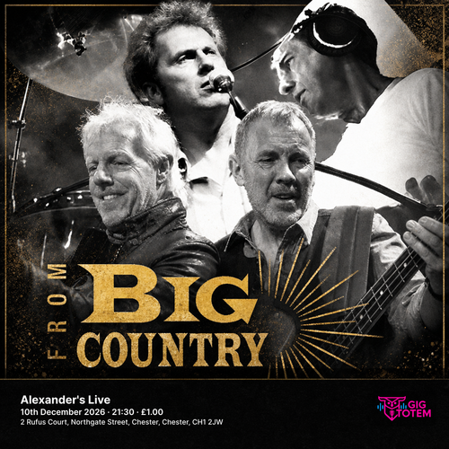 From Big Country at Alexander's Live on 10 December 2026 gig poster