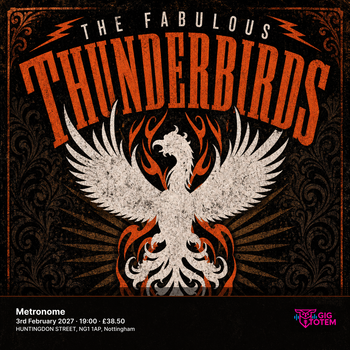 THE FABULOUS THUNDERBIRDS Kim Wilson at Metronome on 3 February 2027 gig poster