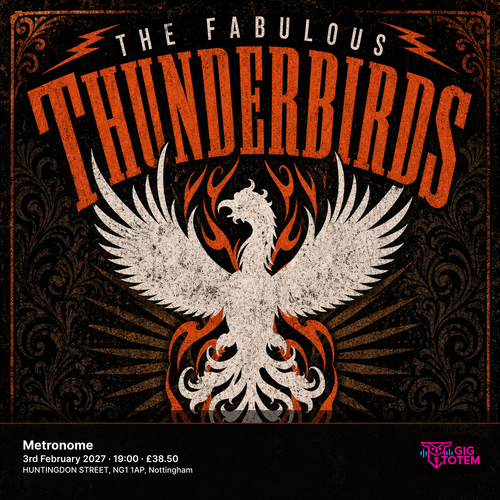 THE FABULOUS THUNDERBIRDS Kim Wilson at Metronome on 3 February 2027 gig poster