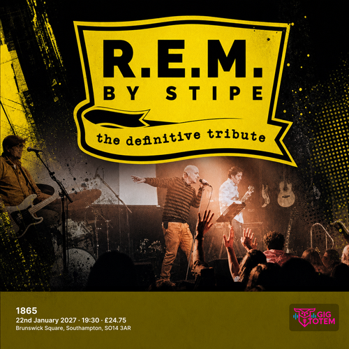 Stipe at 1865 on 22 January 2027 gig poster