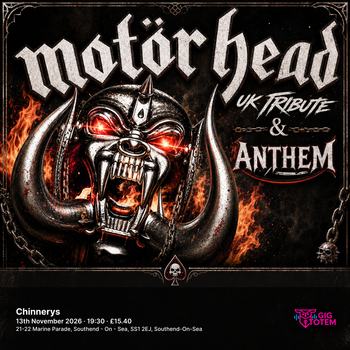MOTORHEAD UK TRIBUTE & ANTHEM at Chinnerys on 13 November 2026 gig poster