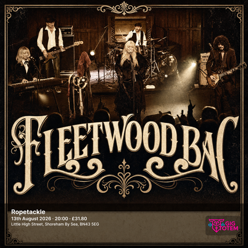 Fleetwood Bac at Ropetackle on 13 August 2026 gig poster
