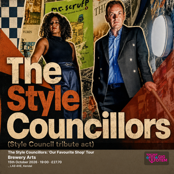 The Style Councillors: 'Our Favourite Shop' Tour THE STYLE COUNCILLORS, The Style Councillors (Style Council tribute act) at Brewery Arts on 15 October 2026 gig poster