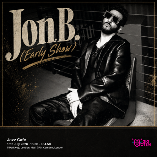 Jon B. (Early Show) at Jazz Cafe on 15 July 2026 gig poster