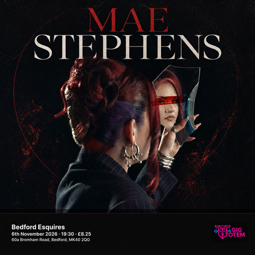 Mae Stephens at Esquires on 6 November 2026 gig poster