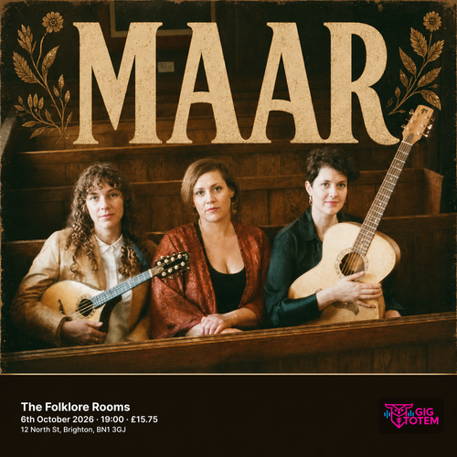 MAAR at The Folklore Rooms on 6 October 2026 gig poster