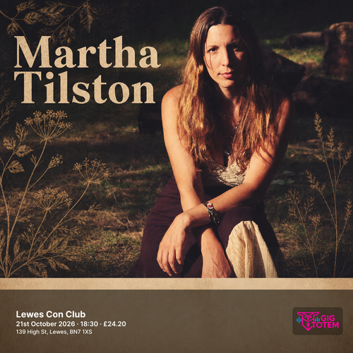 Martha Tilston at Lewes Con Club on 21 October 2026 gig poster