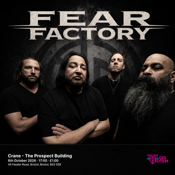 Fear Factory Crystal Lake at The Prospect Building on 8 October 2026 gig poster