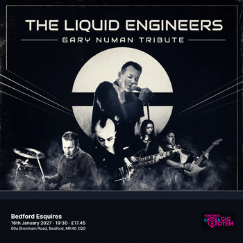 The Liquid Engineers at Esquires on 16 January 2027 gig poster