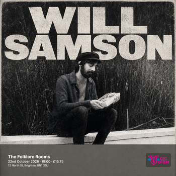 Will Samson Gareth Dickson at The Folklore Rooms on 22 October 2026 gig poster