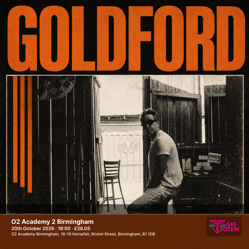 GoldFord at O2 Academy 2 Birmingham on 20 October 2026 gig poster