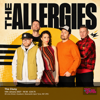 The Allergies at The Cluny on 14 January 2027 gig poster
