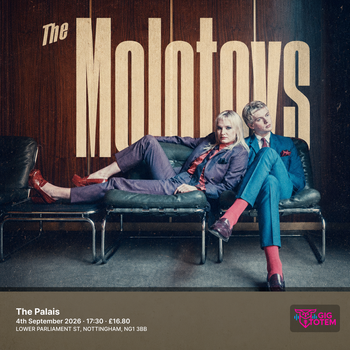 The Molotovs at The Palais on 4 September 2026 gig poster