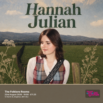 Hannah Julian at The Folklore Rooms on 22 August 2026 gig poster