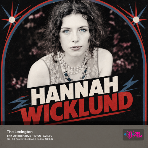 Hannah Wicklund at The Lexington on 11 October 2026 gig poster