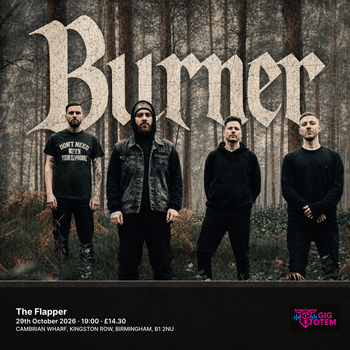 Burner at The Flapper on 29 October 2026 gig poster
