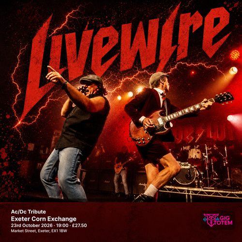 Livewire: Ac/Dc Tribute Livewire at Exeter Corn Exchange on 23 October 2026 gig poster