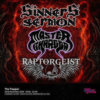 Sinner's Sermon at The Flapper on 22 November 2026 gig poster