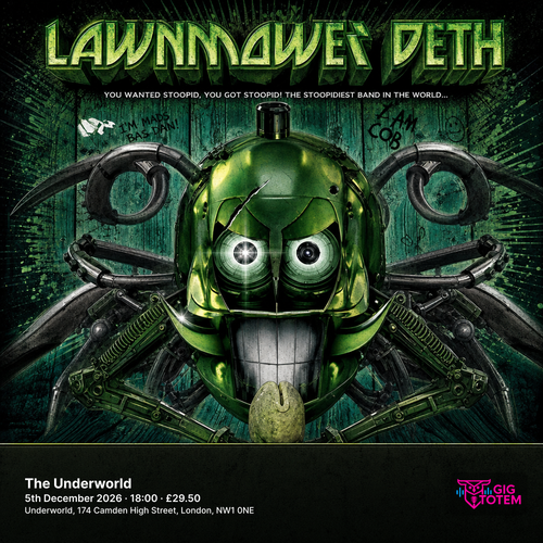 Lawnmower Deth King of Pigs at The Underworld on 5 December 2026 gig poster