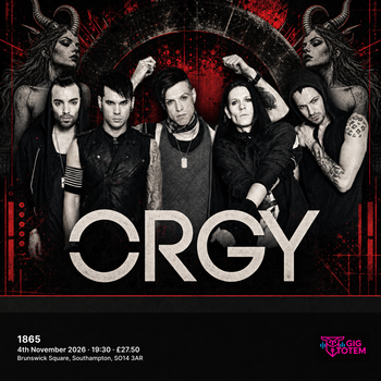 Orgy at 1865 on 4 November 2026 gig poster