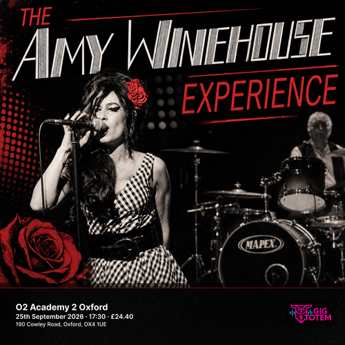 The Amy Winehouse Experience at O2 Academy 2 Oxford on 25 September 2026 gig poster