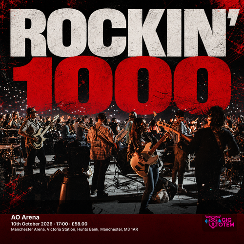Rockin' 1000 ROCKIN'1000 at AO Arena on 10 October 2026 gig poster