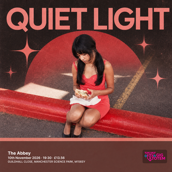 Quiet Light at The Abbey on 10 November 2026 gig poster