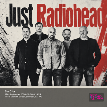 Just Radiohead at Sin City on 12 September 2026 gig poster