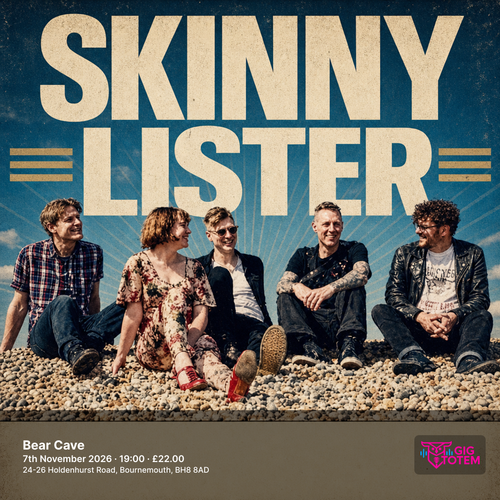 SKINNY LISTER at Bear Cave on 7 November 2026 gig poster