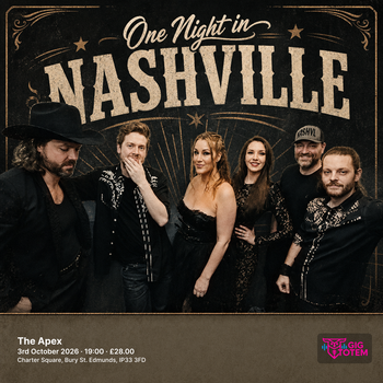 One Night In Nashville at The Apex on 3 October 2026 gig poster
