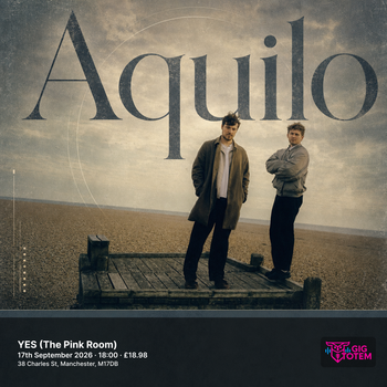 Aquilo at YES (The Pink Room) on 17 September 2026 gig poster
