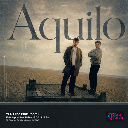 Aquilo at YES (The Pink Room) on 17 September 2026 gig poster