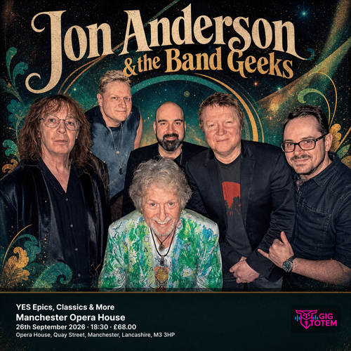 Jon Anderson & the Band Geeks - YES Epics, Classics & More Jon Anderson & the Band Geeks at Opera House on 26 September 2026 gig poster