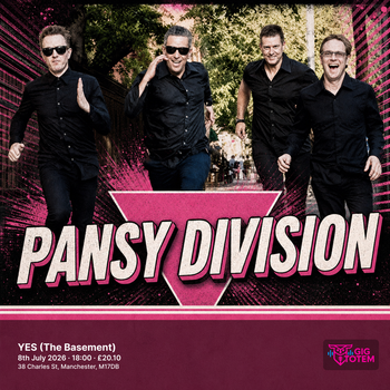 Pansy Division at YES (The Basement) on 8 July 2026 gig poster
