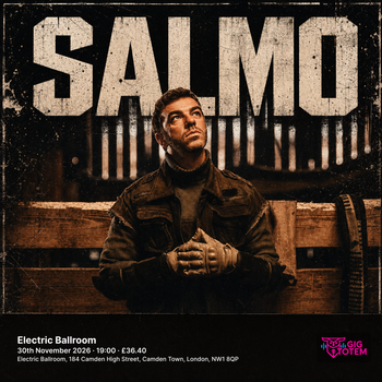 SALMO at Electric Ballroom on 30 November 2026 gig poster