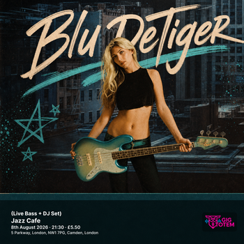 Blu DeTiger (Live Bass + DJ Set) Blu DeTiger at Jazz Cafe on 8 August 2026 gig poster
