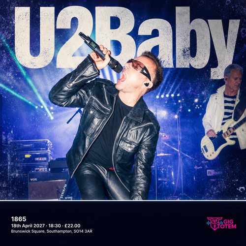 U2Baby at 1865 on 18 April 2027 gig poster