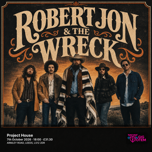 Robert Jon & The Wreck at Project House on 7 October 2026 gig poster