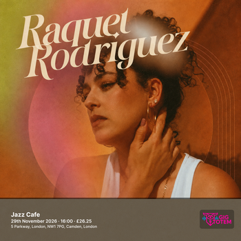 Raquel Rodriguez at Jazz Cafe on 29 November 2026 gig poster