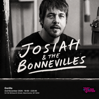 Josiah & The Bonnevilles at Gorilla on 2 November 2026 gig poster