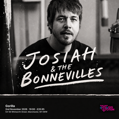 Josiah & The Bonnevilles at Gorilla on 2 November 2026 gig poster