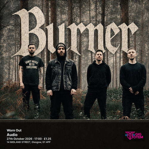 Burner + Worn Out Burner, WORN OUT at Audio on 27 October 2026 gig poster