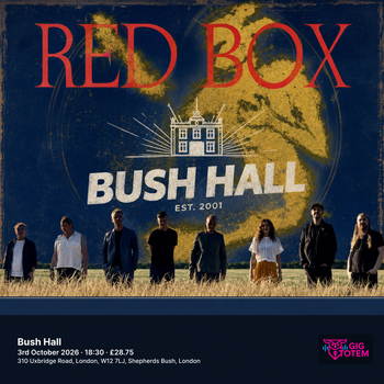 Red Box at Bush Hall on 3 October 2026 gig poster