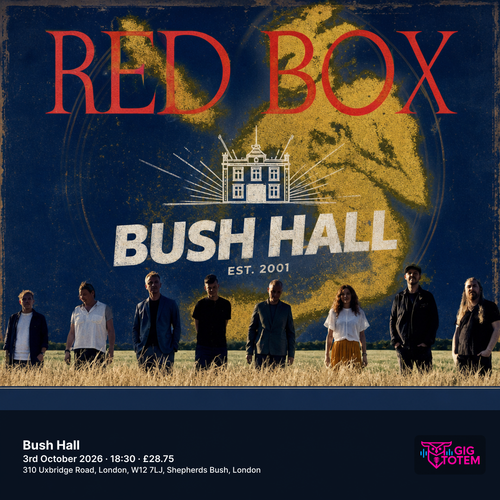 Red Box at Bush Hall on 3 October 2026 gig poster