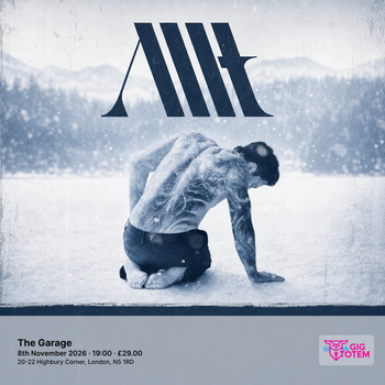 Allt Avralize at The Garage on 8 November 2026 gig poster