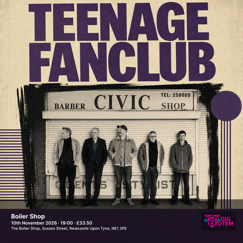 Teenage Fanclub at Boiler Shop on 10 November 2026 gig poster