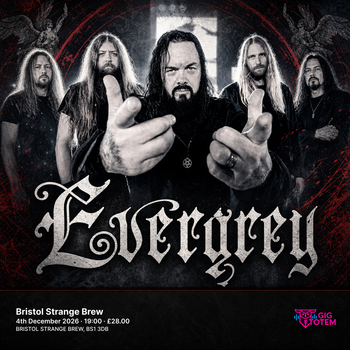 Evergrey at Strange Brew on 4 December 2026 gig poster