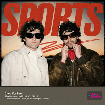 SPORTS at Clwb Ifor Bach on 22 October 2026 gig poster